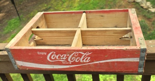 Vintage wooden coca cola - coca, crate