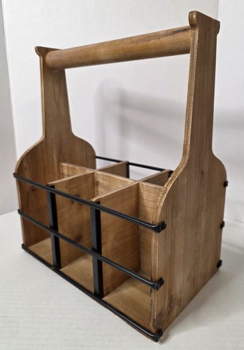 Wine carrier brown - brown, 6