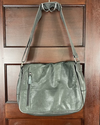 Crate barrel green messenger - &,