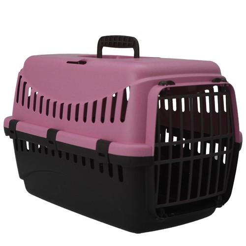 Pink portable pet carrier - portable,