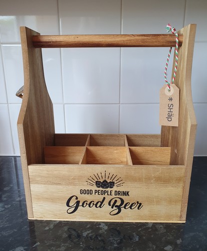 Wooden beer carry crate - beer,