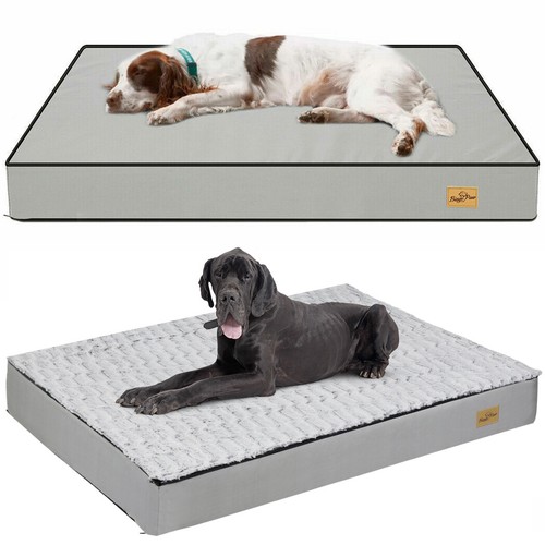 Large plush orthopedic dog - dog, bed