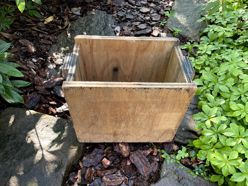 Vtg old rustic 9x15 wood - old,