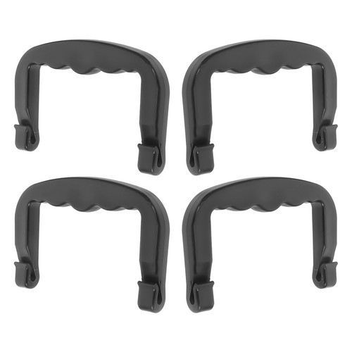4pcs black plastic - pet, crate