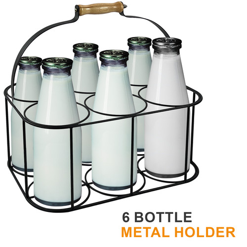 Metal milk bottle - milk,