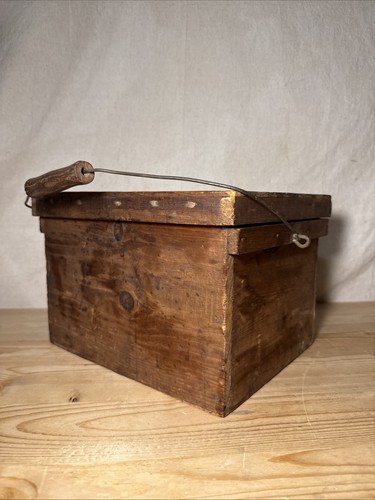 Antique primitive wooden - wooden, egg